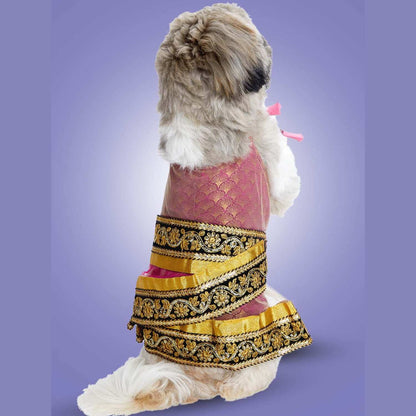 Designer Festive Diva Lehenga – Stylish Traditional Outfit for Dogs
