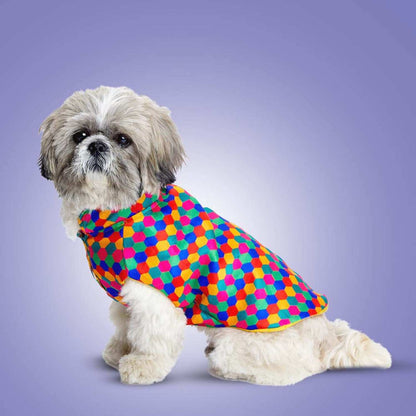 Polka Dots Kurta for Dogs – Elegant Festive Ethnic Outfit for Pets