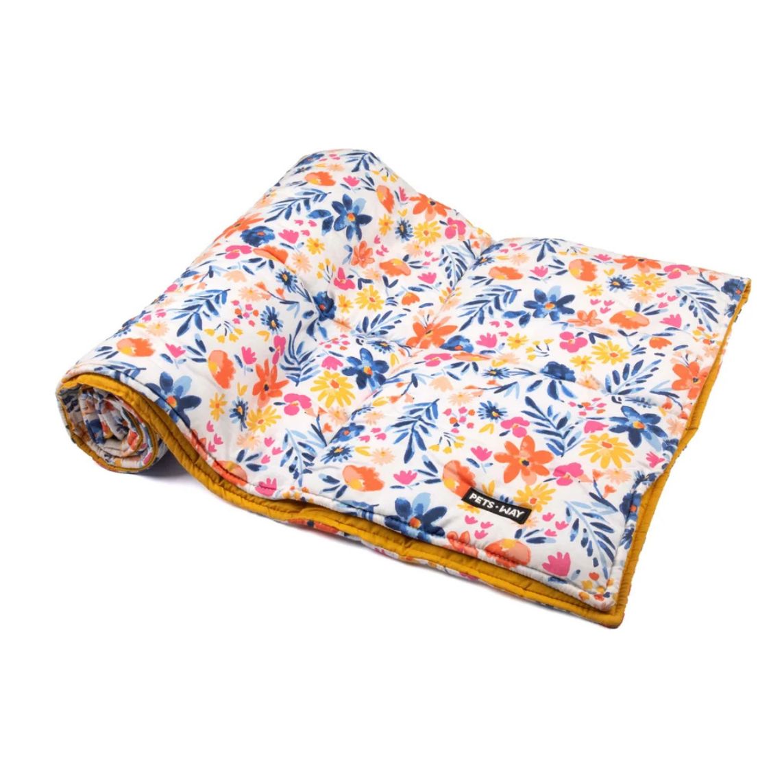 flower print blanket
