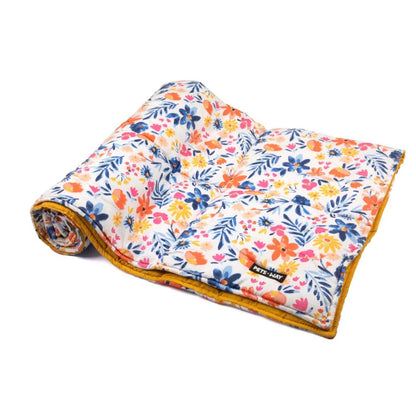 flower print blanket