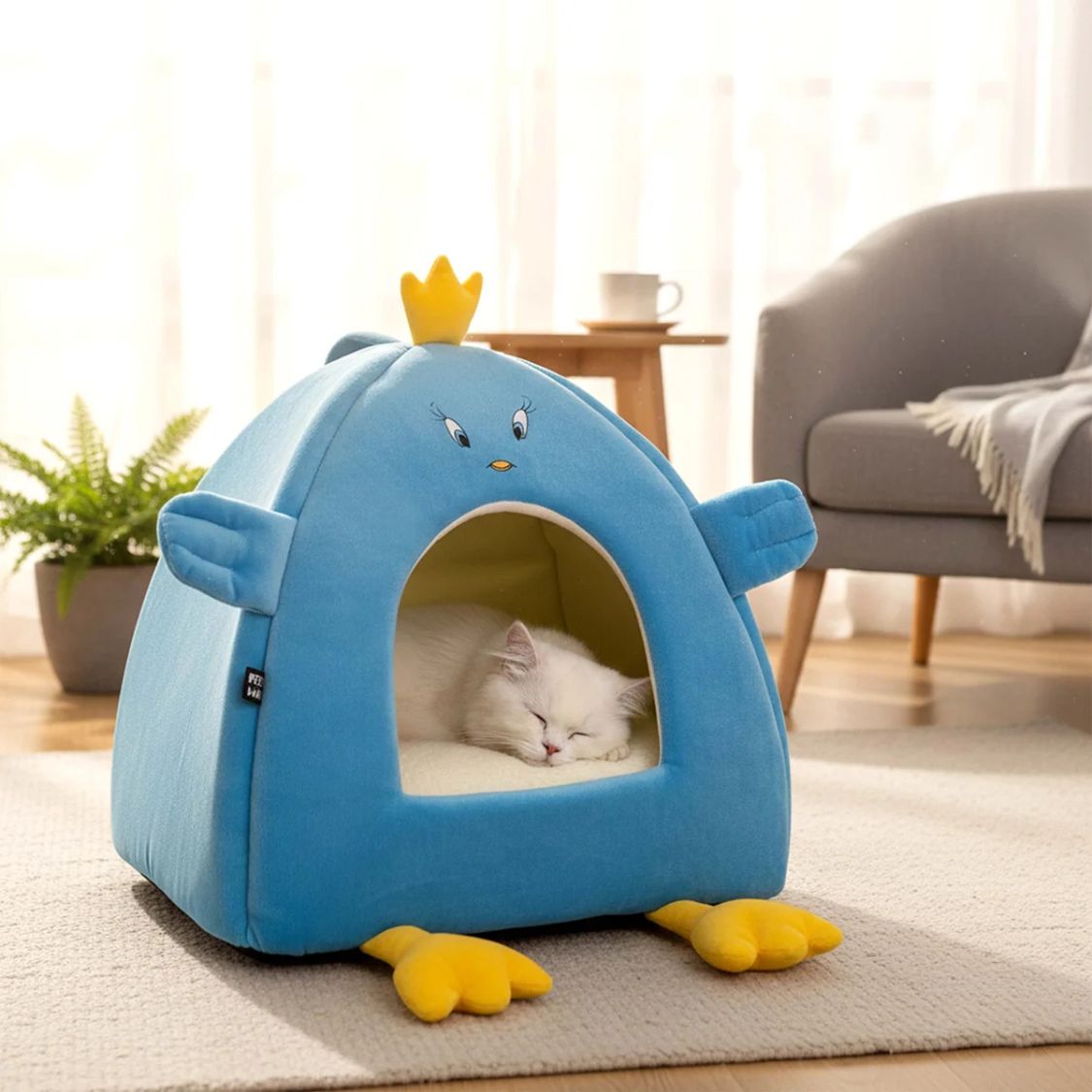 kitten sleeping bed