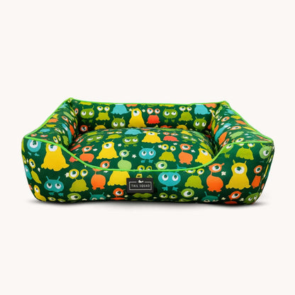 Washable Printed Lounger Bed for Dogs & Cats (Astro Sprout)
