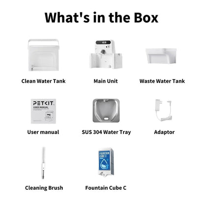 Pet Water Fountain | Pet Drinking Fountain with AI Camera for cats and small-breed dogs