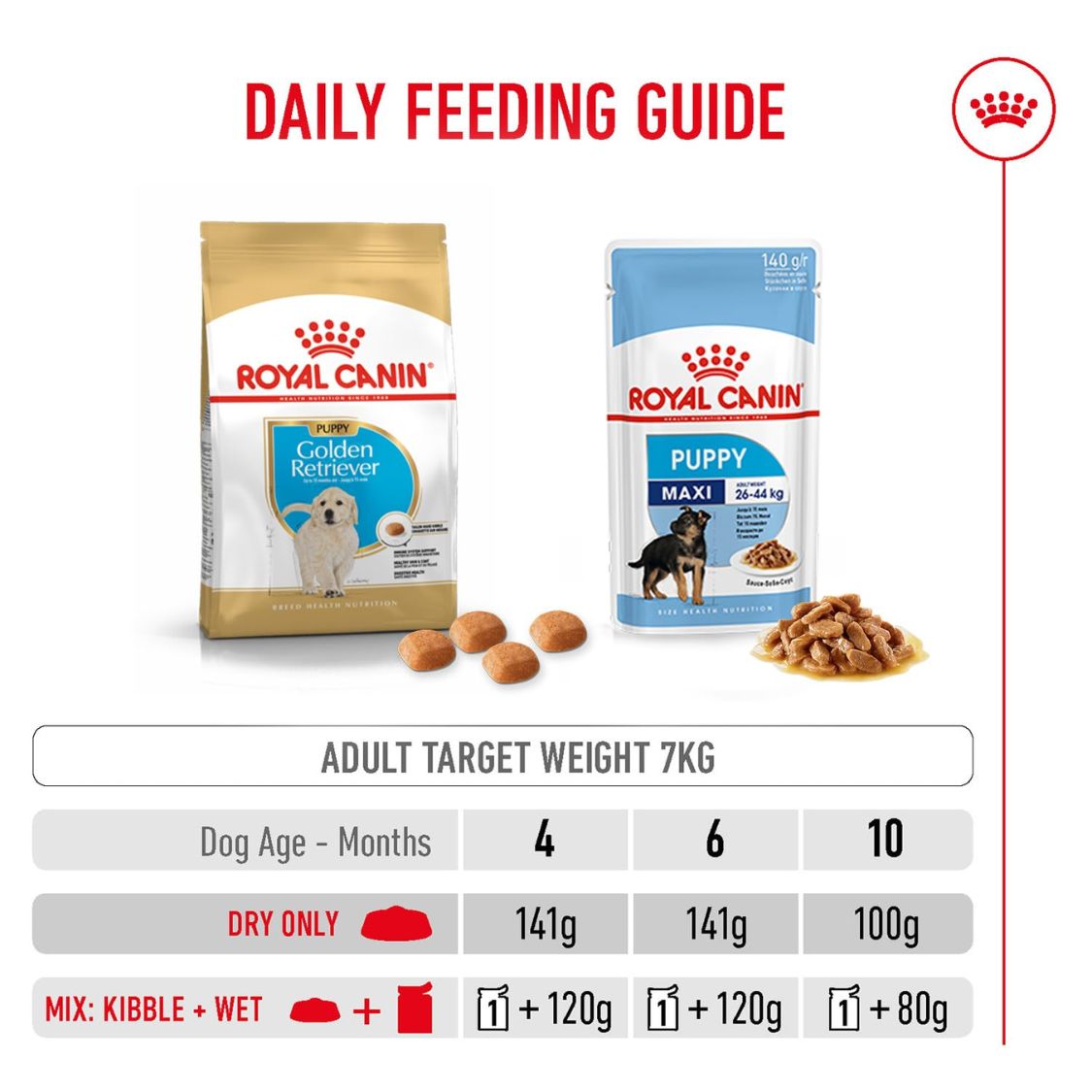 Puppy Food | Puppy Dry Food for Golden Retriever Puppies with Skin Coat & Digestive Support