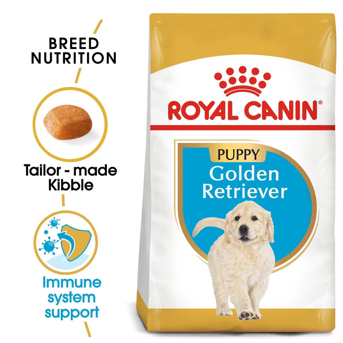 Puppy Food | Puppy Dry Food for Golden Retriever Puppies with Skin Coat & Digestive Support
