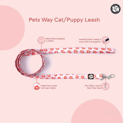 Puppy Collar & Leash Set | Colorful Pet Harness for Daily Walks