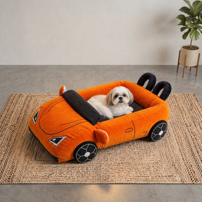 Dog Bed Sports Car  | Puppy Comfort Bed Furr-ari for Small Breeds - Paw-sche