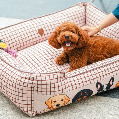 Dog Bed Orthopedic Soft Cushioned | Pet Bed for Indoor Rest Sleep