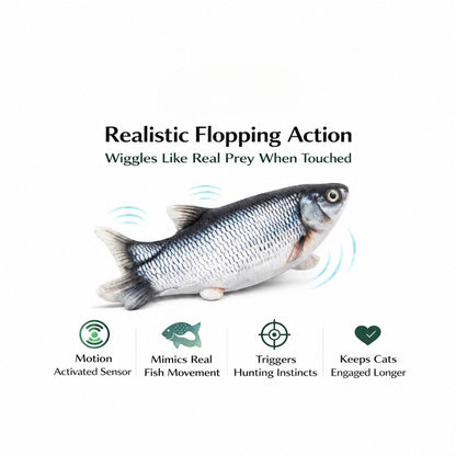 Flopping Fish Cat Toy | Rechargeable Interactive Indoor Cat Toy