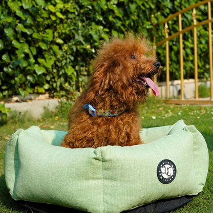 Dog Sleeping Bed | Dog Washable Bed for All Breeds - Sage Hexagonal