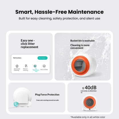 Automatic Cat Litter Box with Smart Sensors - Self Cleaning & Odor Management