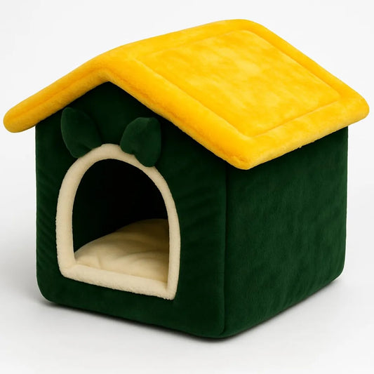 Premium Pet Hut Bed | Soft Cat Cave for Cats & Small Dogs