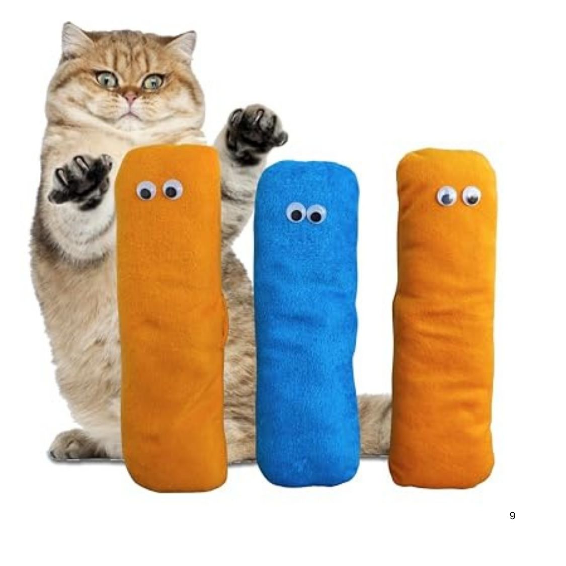 Interactive Cat Kicker Toy | Catnip Toy for Indoor Cats | Kittens & Adult Cats