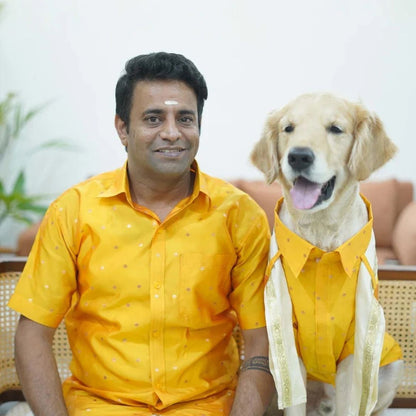 Dog Kurta Combo | Soft Cotton Ethnic Pet Wear | Festive Dog Clothes