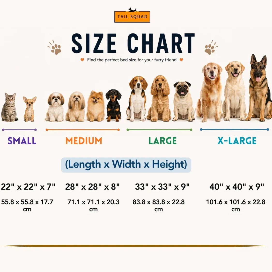 Washable Dog Bed with Raised Sides | Soft Cushioned Pet Bed for Dogs & Puppies
