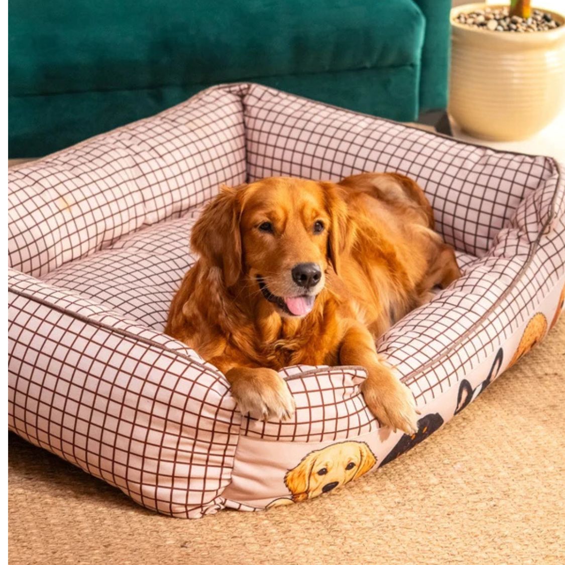 Dog Bed Orthopedic Soft Cushioned | Pet Bed for Indoor Rest Sleep