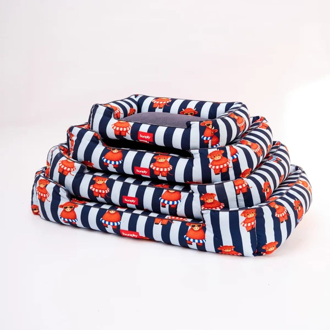 Dog Bed | Raised Side Pet Bed for Cozy Indoor Sleep & Rest - Blue