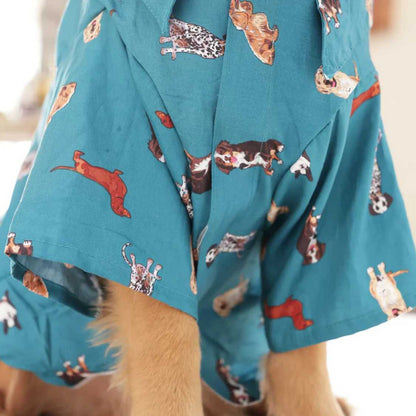Printed Dog Shirt | Playful Paws Casual Summer Pet Wear