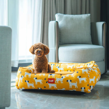 Dog Bed | Pet Bed Soft Cushioned for Cozy Rest -Sunshine Snooze