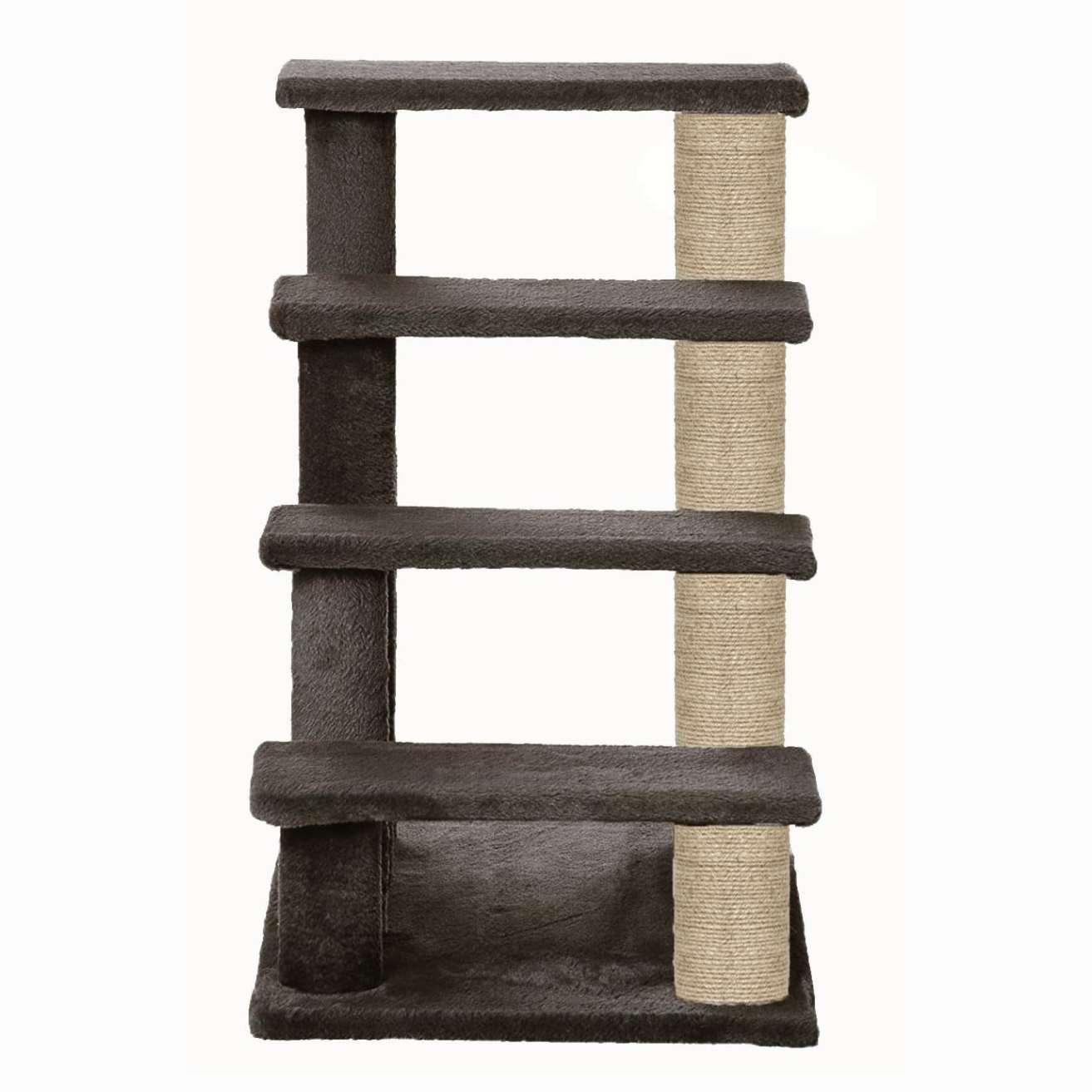 Cat Stairs Ladder - 4 Tier Climbing Steps - Plush Pet Sofa Steps - Jute