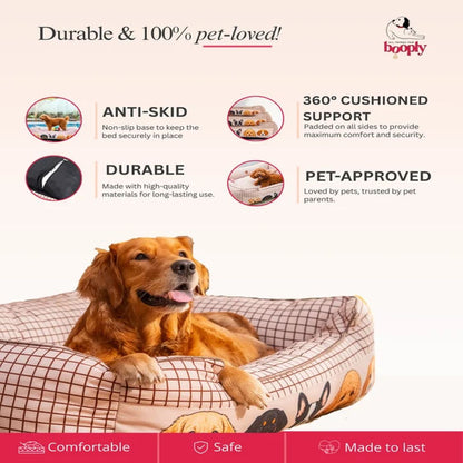 Dog Bed Orthopedic Soft Cushioned | Pet Bed for Indoor Rest Sleep