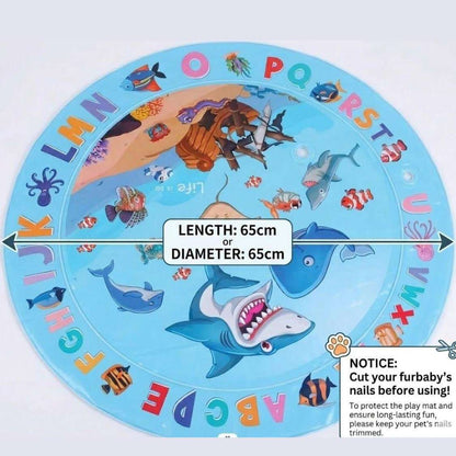 Interactive Water Play Mat for Cats & Dogs – Portable Splash Pad for Small Pets