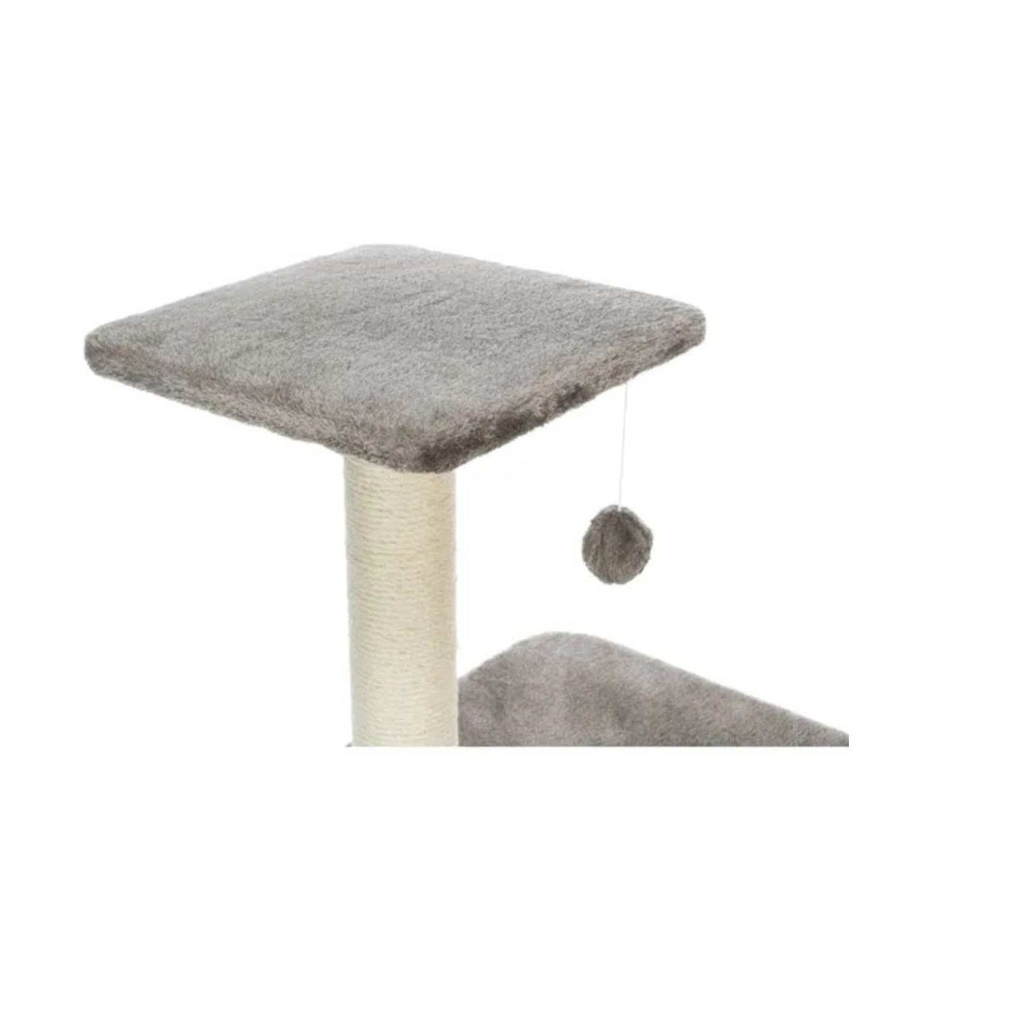 Altea Scratching Wave on Post with Paw Print for Cats (White/Grey)