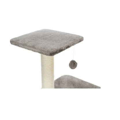 Altea Scratching Wave on Post with Paw Print for Cats (White/Grey)