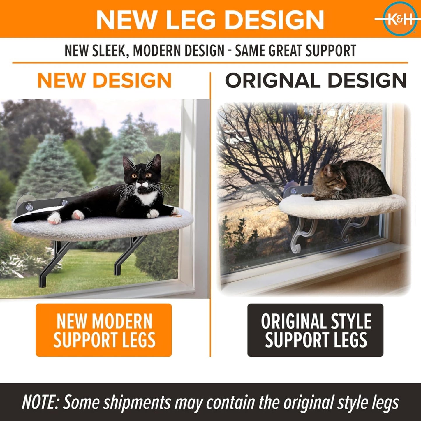 Universal Mount Kitty Sill Cat Window Perch | Soft Fleece, 14x24 Inch