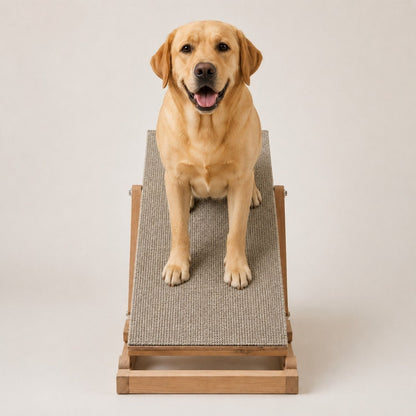 Foldable Pet Ramp for Dogs & Cats – Anti-Slip Wooden Ramp for Large Dogs