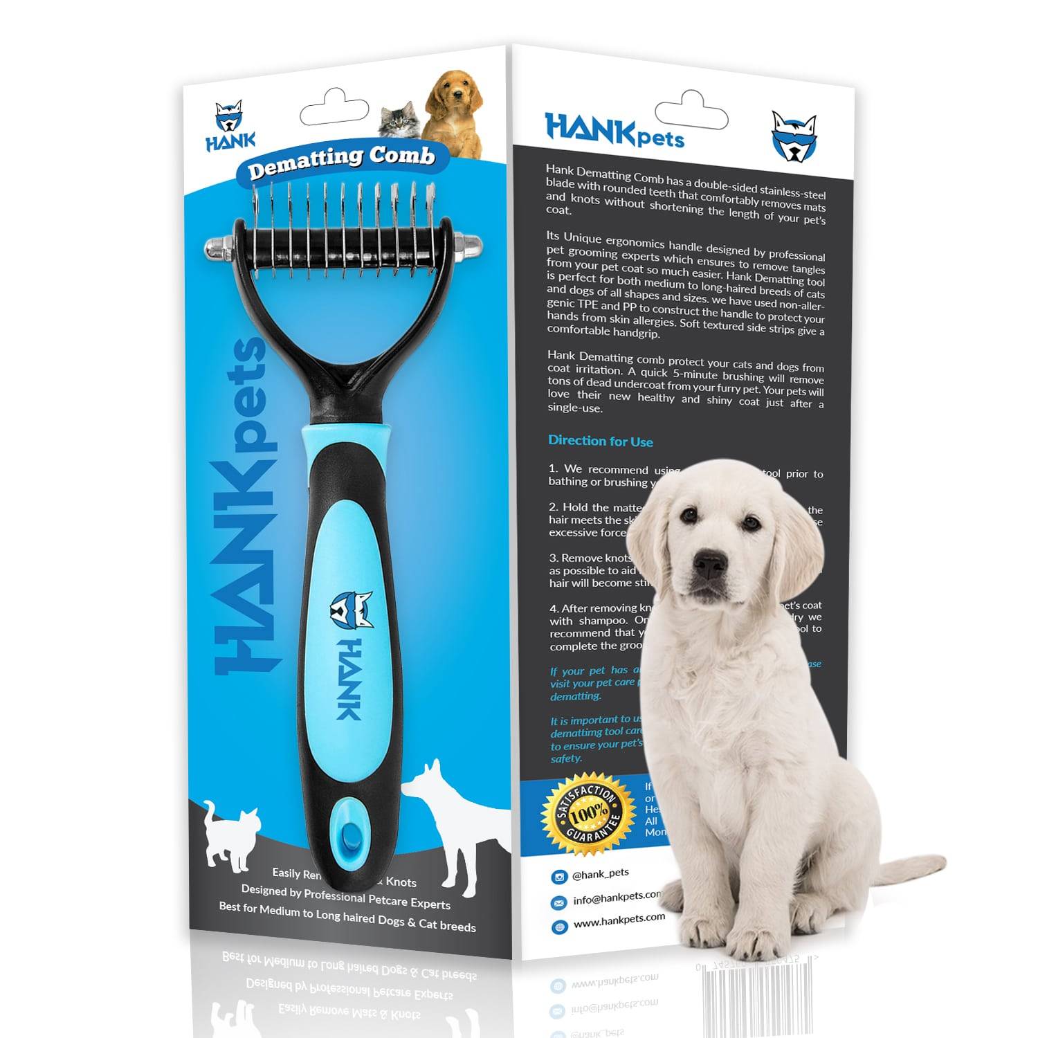 dematting tools for long haired dogs