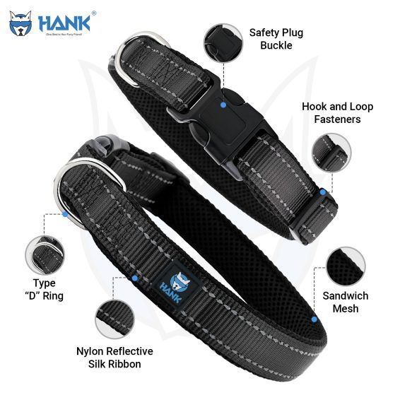 Black Hank Dog Collar