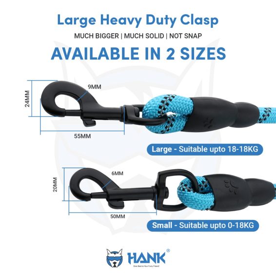Hank Dog Leash Blue