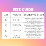 Size Chart For Dog Harness