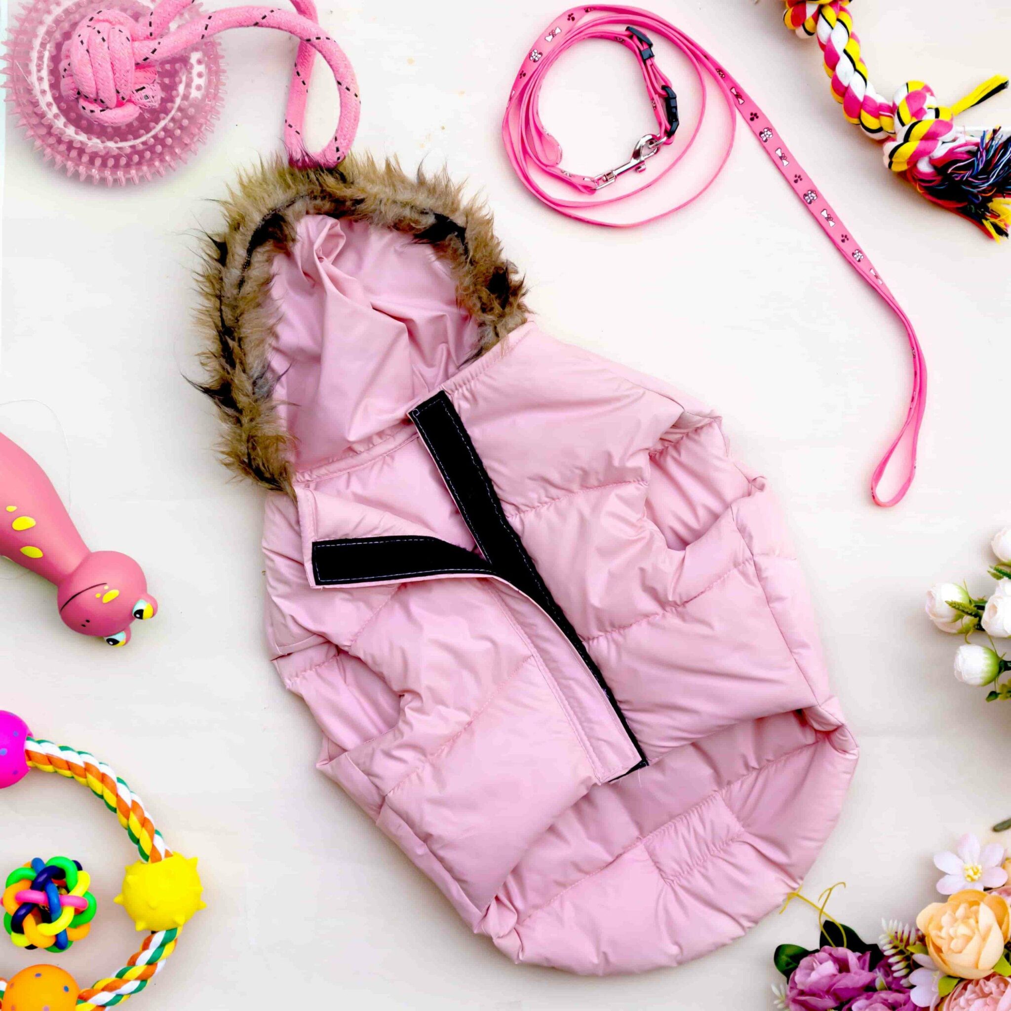 Dog Winter Jacket Pink - HANK