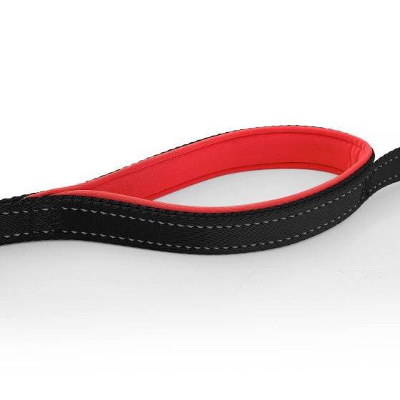 712kbJdBUIL Dog Leash Design for Heavy Puller | Thick Durable Comfortable (Double Handle) Red
