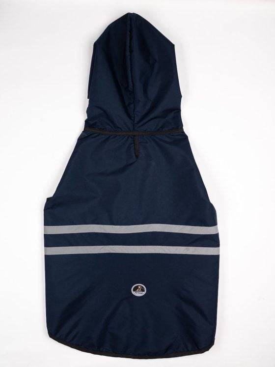 SS05C Navy Blue Reflective Raincoat For Dogs & Cats