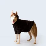 Dark Grey Fury Dog Sweater