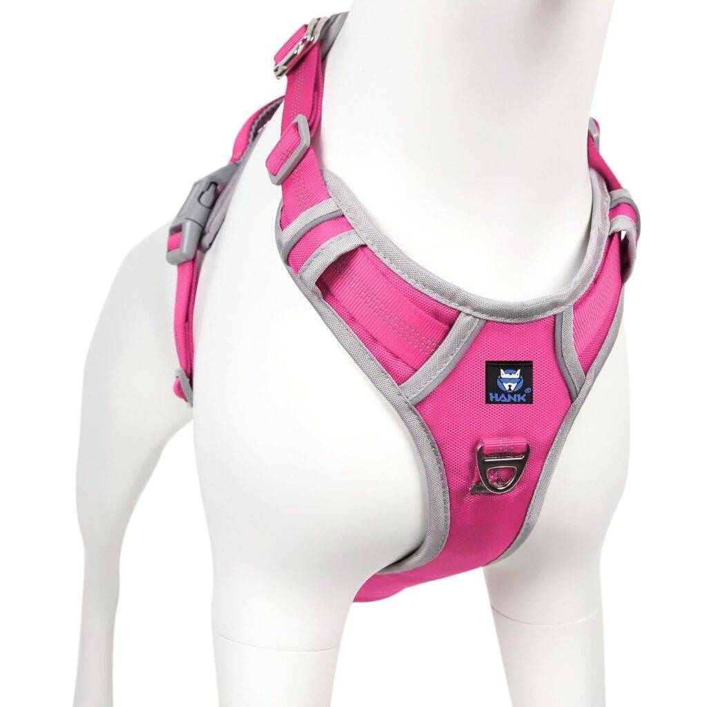 Dog Harness Pink Grey