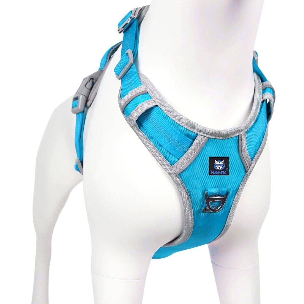 Dog Harness Blue Grey