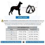 Hank Dog Harness Size Chart