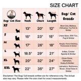 Dog Sweater Size Chart