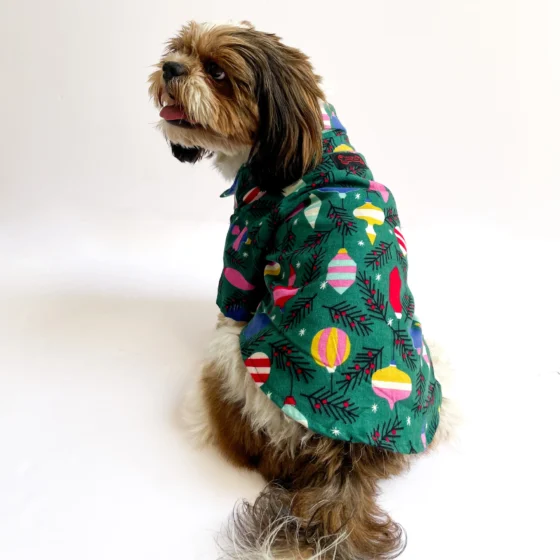 Warm winter Shirt Green for Dogs & Cats