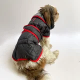 Reversible Quilted Jacket (Grey & Black) for Dogs & Cats