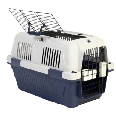 Closed Top Open Grill Carrier Box for Dogs and Cats