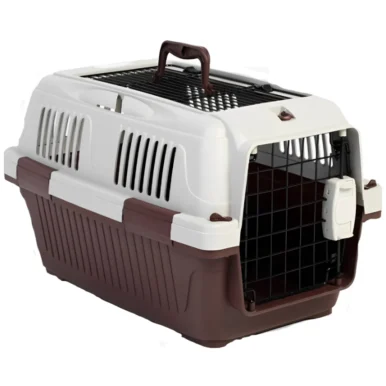 Closed Top Open Grill Carrier Box for Dogs and Cats