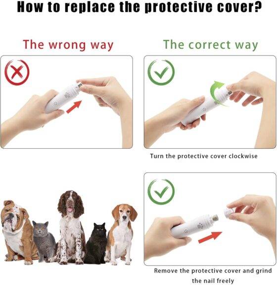 Replace the protective cover