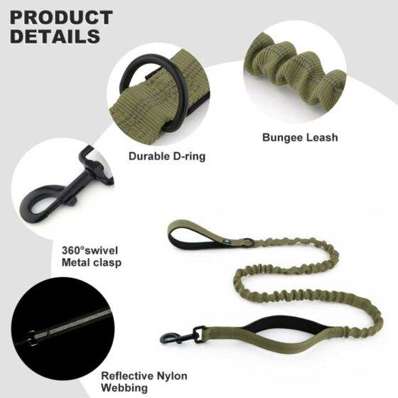 Dog Military Leash Details